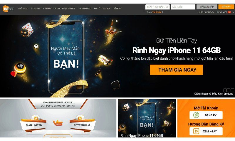 Giới thiệu về website nhà cái 188Bet