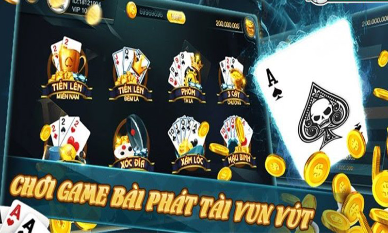 V8 có đa dạng game bài 