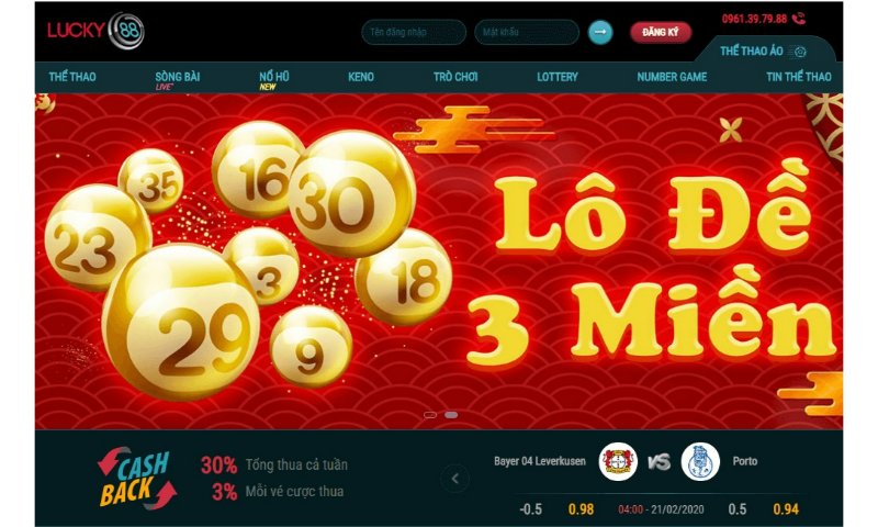 Cá cược xổ số lô đề tại Luck88