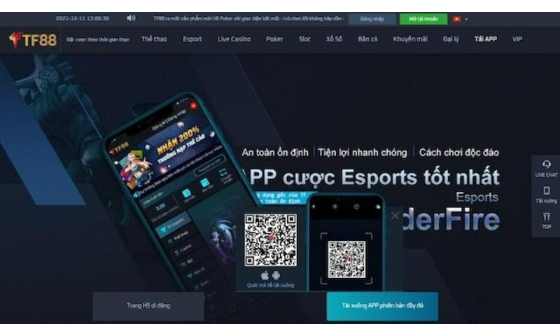 Esport điện tử siêu hot tại TF88