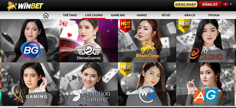 Live casino ấn tượng nhất