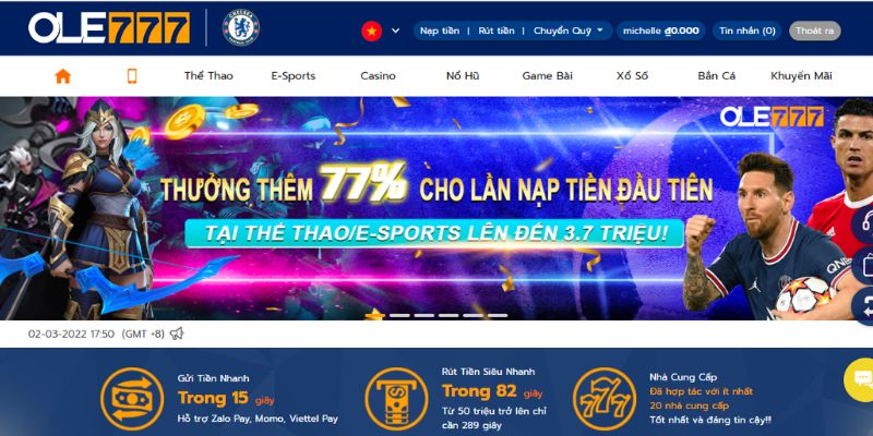 Thử sức với sân chơi thể thao Ole777